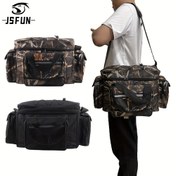 Resim JSFUN Büyük Kapasiteli Balıkçılık Çantası Çok Fonksiyonlu Yem Açık Hava Omuz Çantaları Sazan Balıkçılık Takımı Çok Fonksiyonlu Çanta Balıkçılık Çantası 