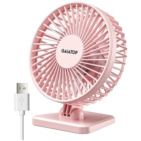 Resim Goldenqian Gaıatop Mini Usb Masaüstü Vantilatör Taşınabilir Fan Masaüstü Ofis Usb Sessiz Soğutma Fanları Üç Hız Ayarı Ev Ofis Için Uygun Pink 