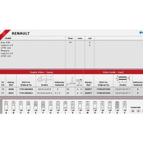 Resim Sibop Takımı 4690 4691 In 4 Ex 4 Megane 1.8 2.0 8v F3p F3r 1997 7701471713 7701468961 