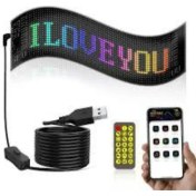 Resim Pixel LED Panel Yazı ve Animasyonlu Telefon Kontrollü Kumandalı Panel 