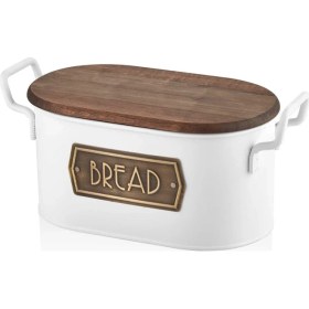 Resim The Mia Beyaz Ekmek Saklama Kabı GLV0500 