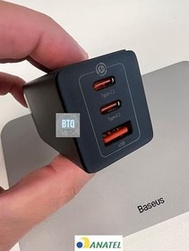 Resim Baseus GaN5 Pro 65W Şarj Cihazı Siyah 