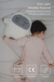 Resim Zuzu Beyaz Gürültülü Uyku Arkadaşı Kuzucuk - Yeşil 