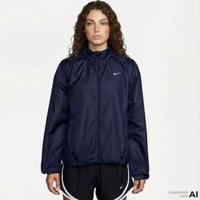 Resim Nike Tempo Repel Kadın Lacivert Yağmurluk 