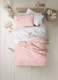 Resim Cotton Box Cuddly Nakışlı Bebek Nevresim Takımı Bonic Beyaz 