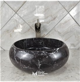 Resim Toros Siyah Bombeli Lavabo 