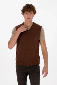 Resim U.s. Polo Assn. Erkek Kahverengi Süveter 50318158-vr029 Kahverengi 