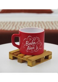 Resim Bk Gift Kişiye Özel İsimli Kırmızı Renkli Middle Çay & Kahve Fincanı-6, Arkadaşa Hediye, Sevgiliye Hediye, Doğum Günü Hediyesi Kobitmeyencom32549 Bk G 