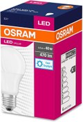 Resim Genel Markalar Osram Led 10lu Paket Cla 40 5, 5w 470 Lümen Beyaz Işık E27 Duy Ampul 