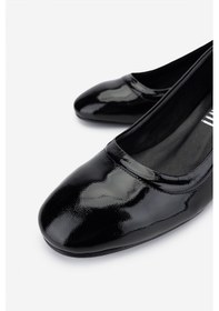 Resim Valmenti Kadın Hakiki Deri Siyah Rugan Topuklu Ayakkabı 35 7001-1 Bn Ayk Y25 Sıyah Rgn Siyah Rugan 