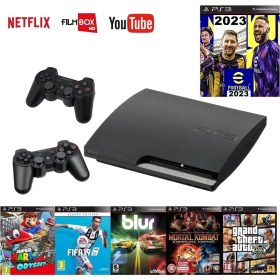 Resim Sony Playstation 3 Slim 320 GB Outlet +  2 Joistick  + Oyun 