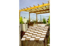 Resim Branda Dünyası 1.5x5.6 Metre Pergola Battı Çıktı Gölgelik Oxford Kumaş 
