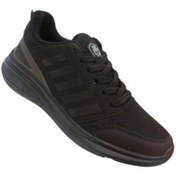 Resim MP Konforlu Rahat Bağcıklı Günlük Spor Ayakkabı Sneaker Erkek Siyah 