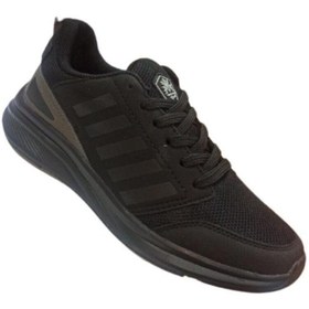 Resim MP Konforlu Rahat Bağcıklı Günlük Spor Ayakkabı Sneaker Erkek Siyah 