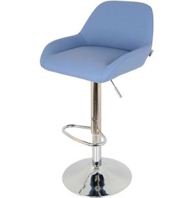 Resim Bürocci Texas Bar Taburesi - Mavi Deri - 9506S0119 Çok Renkli 