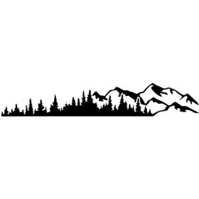 Resim Tenfowee "çok Amaçlı Vinil Araç Dekoru: Dağ Ve Orman Desenli Su Geçirmez Çıkartma - Suv, Kamyon, Karavan İçin" 