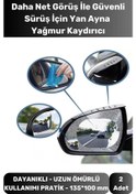 Resim 2li Universal Araç Uyumlu Oto Dikiz Aynası Filmi Yağmur Cam Film Araba Buğu Önleyici 