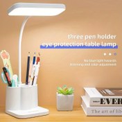 Resim 1 adet JDY Şarj Edilebilir LED Stand Işık Parlatılmış Bitişli, Ayarlanabilir Aydınlatma Masa Lambası, USB Şarjlı, 5V, Masaüstü Montajıyla Okuma, Müzik Standı, Yatak Odası, Ev Kullanımı için 
