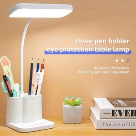 Resim 1 adet JDY Şarj Edilebilir LED Stand Işık Parlatılmış Bitişli, Ayarlanabilir Aydınlatma Masa Lambası, USB Şarjlı, 5V, Masaüstü Montajıyla Okuma, Müzik Standı, Yatak Odası, Ev Kullanımı için 