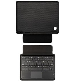 Resim Samsung Galaxy Uyumlu Tab A7 Lite T220 T225 T227 Border Bluetooh Bağlantılı Standlı Klavyeli Tablet Kılıfı 