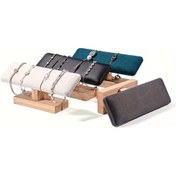 Resim Gateesat Yeşil Ahşap Takı Vitrini Kolye Bileklik Saat Ve Küpe Sergileme Standı 