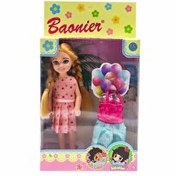 Resim Baonier Bebek Sarışın Pembe Puantiyeli 