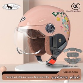 Resim Eternal Luck Her Mevsime Uygun Çocuk Kaskı L003 Pembe 