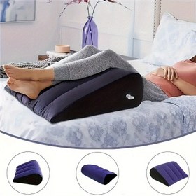 Resim 1 Adet Şişme PVC Ayak Matı - Sağlam PVC Malzeme, Hafif ve Taşınabilir Taşıma Çantasıyla Birlikte - Ergonomik Topuk Yastığı & Bacak Desteği ile Yatak, Koltuk, Zemin İçin - Plantar Fasiit, Düz Taban, Nöropati için İdeal - Ev, Seyahat, Kamp Kullanımı - Dekoratif Ayak Dinlenme Matı, Şık Aksesuar, Dayanıklı PVC Malzeme, Konforlu Tasarım, Kolay Temizlenir, Ev Kullanıcıları İçin 