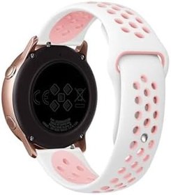 Resim Huawei Watch Gt2 46mm Uyumlu Sport Kordon Silikon Delikli Renkli Kayış 