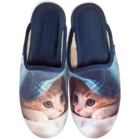 Resim Twigy Kitten Kadın Ev Terliği Mavi 36/41 AA0065 Çok Renkli 