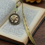 Resim 1 adet Çiçekli Retro Dantel Kitap Ayracı Öğrenciler, Öğretmenler ve Okuyucular için Sayfa İşaretleme 