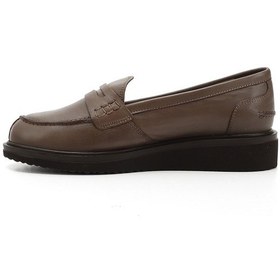 Resim Gönderi R Vizon Antik Dolgu Taban Hakiki Deri Loafer Ayakkabı Vizon 