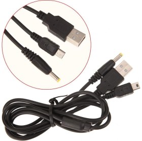 Resim Pop Konsol PSP Şarj ve Data Kablosu 2si 1 Arada PSP USB Kablo Film Müzik Oyun Aktarma 