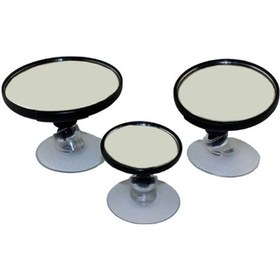 Resim Yuvarlak Araba Iç Dikiz Aynası Vantuzlu - 3'lü Set Çapları 5-7-9 Cm Tüm Araçlara Uygundur 