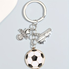 Resim Şık Erkek Futbol Kupası Alaşım Anahtarlık - Spor Araba & Çanta Aksesuarı 