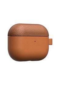 Resim Apple Uyumlu AirPods Pro 3 Amazingthing Glamour Classique Serisi Deri Tasarımlı Kapak Kahverengi Kahverengi 