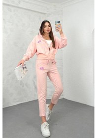 Resim Koza Butik Kadın Barbie Baskılı Eşofman Takımı 3861-24 001 