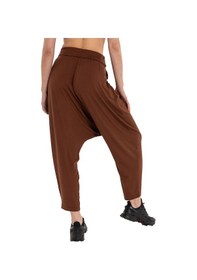 Resim Inguz Beli Katlanabilir Yoga Şalvar Kahverengi 