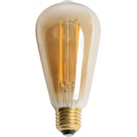 Resim Lidyahan Store 8W Rustik LED Ampul ST64 E27 Amber 