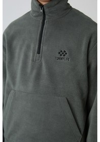 Resim Tommylife Tommy Life Haki Kalın Yumuşak Dokulu Standart Fit Nakışlı Polar Erkek Çocuk Eşofman Takım - 11218 Haki 