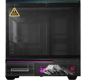 Resim Thermalright TL-M10 Vision Black Argb Temperli Cam Mid Tower Matx Gaming Kasa 