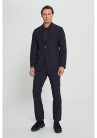 Resim AC&Co / Altınyıldız Classics Erkek Lacı Slim Fit Dar Kesim Çıkma Mono Yaka Tek Fleto Cepli Esnek Takım Elbise Lacı 