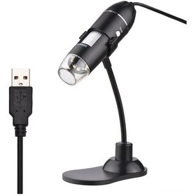 Resim Vkemall Usb El Tipi Dijital Mikroskop 1000x 8 Led Işıklı Yumuşak Borulu Tripodlu Bilgisayar Uyumlu Canlılar-elektronik Devre Gözlem İçin 