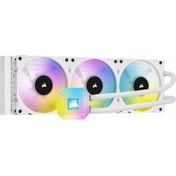 Resim CORSAIR CW-9060051-WW ICUE H150I ELITE CAPELLIX 360 MM RGB Fanlı Sıvı İşlemci Soğutuculu Beyaz INTEL 1200 1150 1151 1155 1156 1366 2011 2066 / AMD AM4 AM 