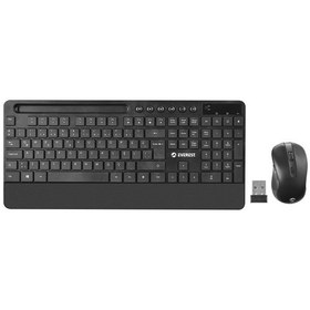 Resim Everest Km-9676 Siyah Klavye + Rampage Sn-r9 Kulaklık+mouse + Rampage 300350 35 25cm Mousepad 4lü Set Optik 