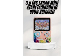 Resim Sayarmarkt 3 Inç Ekran 500 Oyunlu Game Box Mini Taşınabilir Oyun Konsolu 