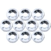 Resim Hightower 10 Adet M6 Jdm Çamurluk Kaporta Motor Çekiç Vidaları Seti Silvery 