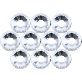 Resim Hightower 10 Adet M6 Jdm Çamurluk Kaporta Motor Çekiç Vidaları Seti Silvery 