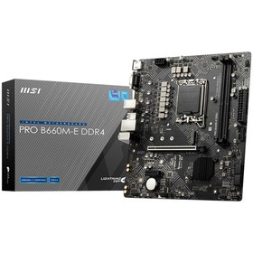 Resim MSI Pro B660m-e B660 2xddr4 Vga/hdmı 1xm.2 1xglan 1700p Anakart 