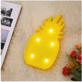Resim MANKAN 3d Led Işıklı Ananas Masa Duvar Gece Lambası Bebek Oda Lambası 